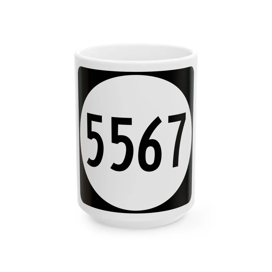 PR tertiary 5567 (Puerto Rico) (Road Sign) White Coffee Mug 15oz - Go Mug Yourself