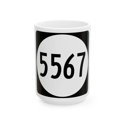 PR tertiary 5567 (Puerto Rico) (Road Sign) White Coffee Mug 15oz - Go Mug Yourself