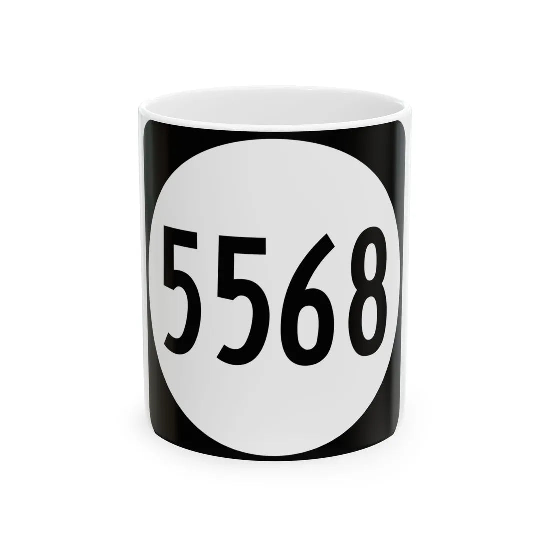 PR tertiary 5568 (Puerto Rico) (Road Sign) White Coffee Mug 11oz - Go Mug Yourself