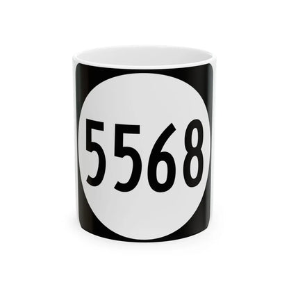 PR tertiary 5568 (Puerto Rico) (Road Sign) White Coffee Mug 11oz - Go Mug Yourself