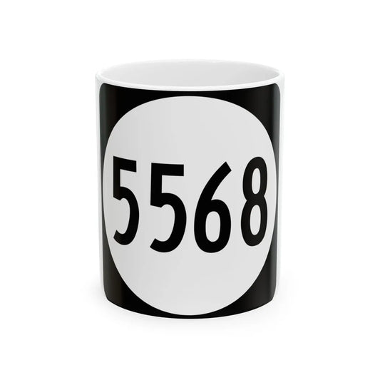 PR tertiary 5568 (Puerto Rico) (Road Sign) White Coffee Mug 11oz - Go Mug Yourself