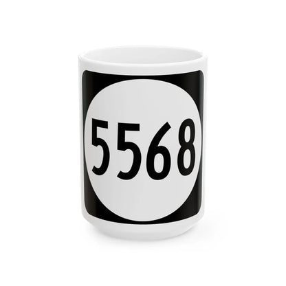 PR tertiary 5568 (Puerto Rico) (Road Sign) White Coffee Mug 15oz - Go Mug Yourself
