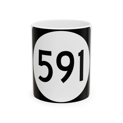 PR tertiary 591 (Puerto Rico) (Road Sign) White Coffee Mug 11oz - Go Mug Yourself