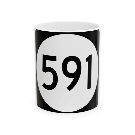 PR tertiary 591 (Puerto Rico) (Road Sign) White Coffee Mug 11oz - Go Mug Yourself