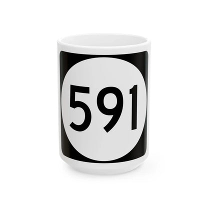 PR tertiary 591 (Puerto Rico) (Road Sign) White Coffee Mug 15oz - Go Mug Yourself