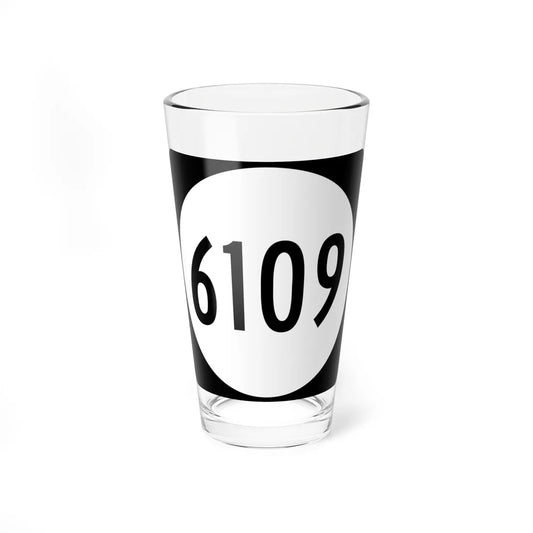 PR tertiary 6109 (Puerto Rico) (Road Sign) Pint Glass 16oz 16oz - Go Mug Yourself