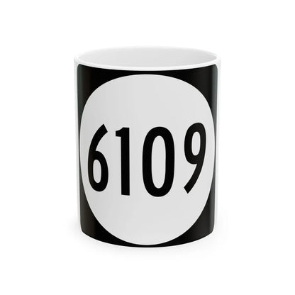 PR tertiary 6109 (Puerto Rico) (Road Sign) White Coffee Mug 11oz - Go Mug Yourself