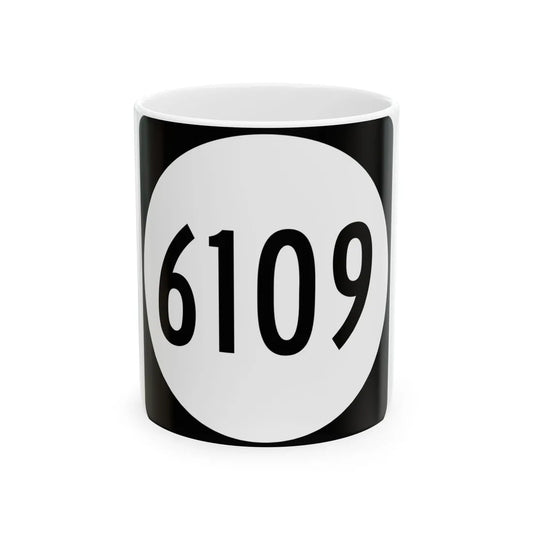 PR tertiary 6109 (Puerto Rico) (Road Sign) White Coffee Mug 11oz - Go Mug Yourself