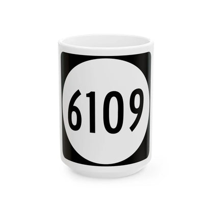 PR tertiary 6109 (Puerto Rico) (Road Sign) White Coffee Mug 15oz - Go Mug Yourself