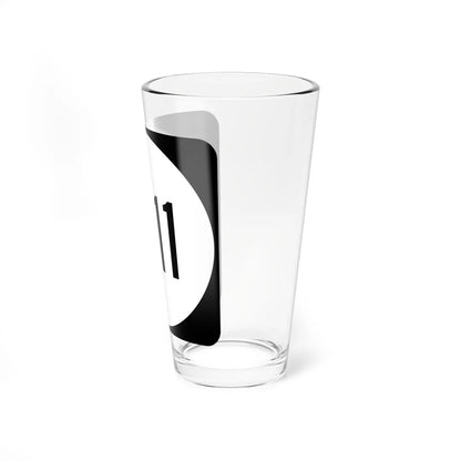 PR tertiary 6111 (Puerto Rico) (Road Sign) Pint Glass 16oz - Go Mug Yourself