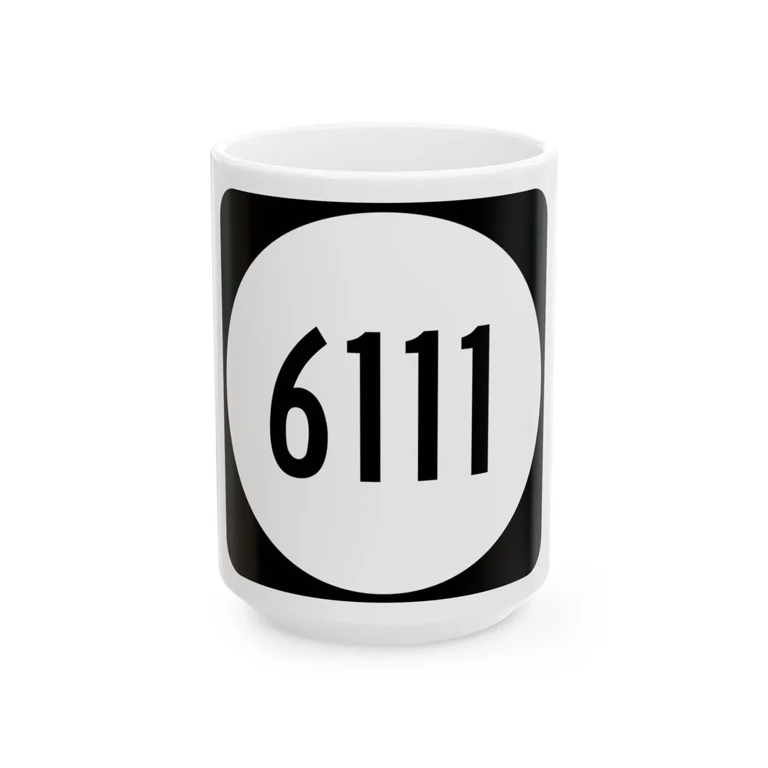 PR tertiary 6111 (Puerto Rico) (Road Sign) White Coffee Mug 15oz - Go Mug Yourself