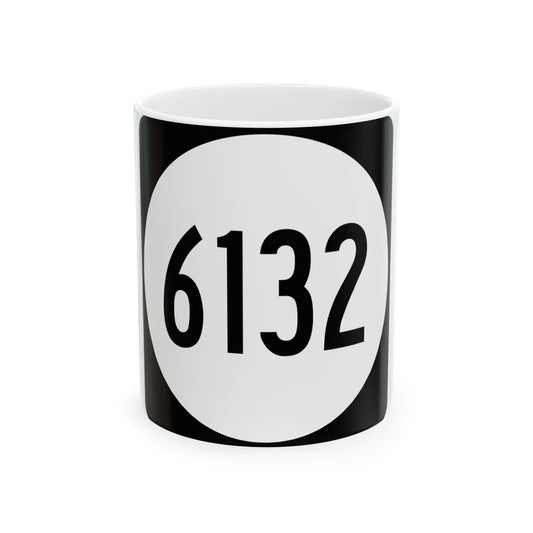 PR tertiary 6132 (Puerto Rico) (Road Sign) White Coffee Mug 11oz - Go Mug Yourself