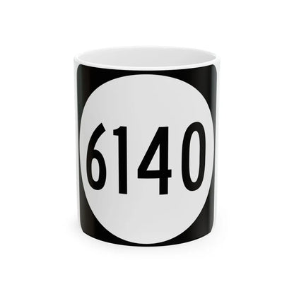 PR tertiary 6140 (Puerto Rico) (Road Sign) White Coffee Mug 11oz - Go Mug Yourself