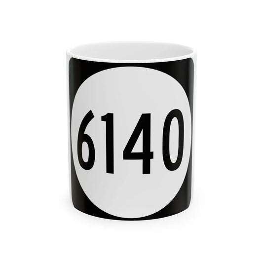 PR tertiary 6140 (Puerto Rico) (Road Sign) White Coffee Mug 11oz - Go Mug Yourself