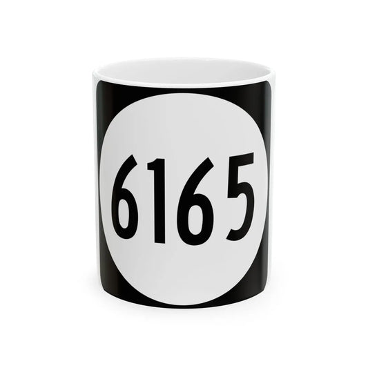 PR tertiary 6165 (Puerto Rico) (Road Sign) White Coffee Mug 11oz - Go Mug Yourself