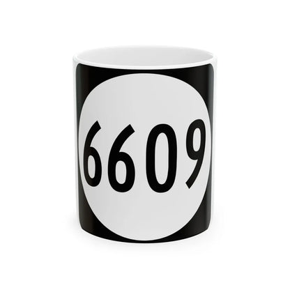 PR tertiary 6609 (Puerto Rico) (Road Sign) White Coffee Mug 11oz - Go Mug Yourself