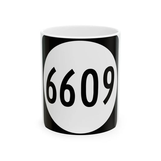 PR tertiary 6609 (Puerto Rico) (Road Sign) White Coffee Mug 11oz - Go Mug Yourself