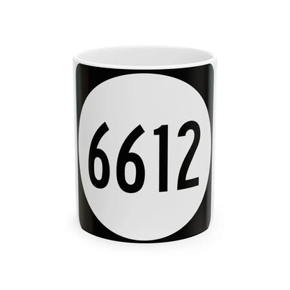PR tertiary 6612 (Puerto Rico) (Road Sign) White Coffee Mug 11oz - Go Mug Yourself