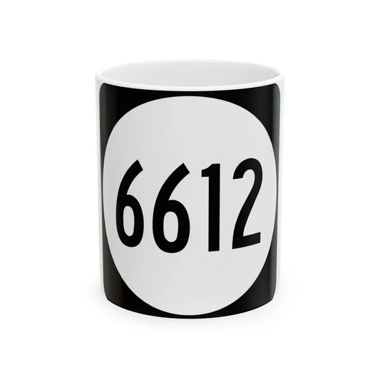 PR tertiary 6612 (Puerto Rico) (Road Sign) White Coffee Mug 11oz - Go Mug Yourself