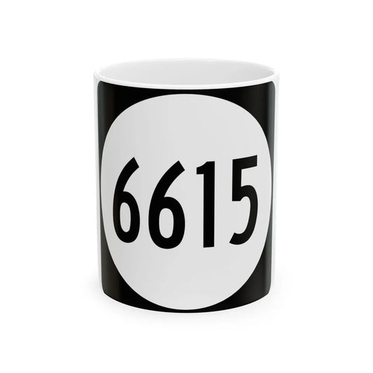 PR tertiary 6615 (Puerto Rico) (Road Sign) White Coffee Mug 11oz - Go Mug Yourself