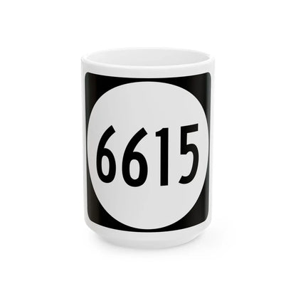 PR tertiary 6615 (Puerto Rico) (Road Sign) White Coffee Mug 15oz - Go Mug Yourself