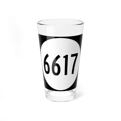 PR tertiary 6617 (Puerto Rico) (Road Sign) Pint Glass 16oz 16oz - Go Mug Yourself