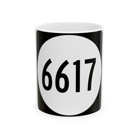 PR tertiary 6617 (Puerto Rico) (Road Sign) White Coffee Mug 11oz - Go Mug Yourself