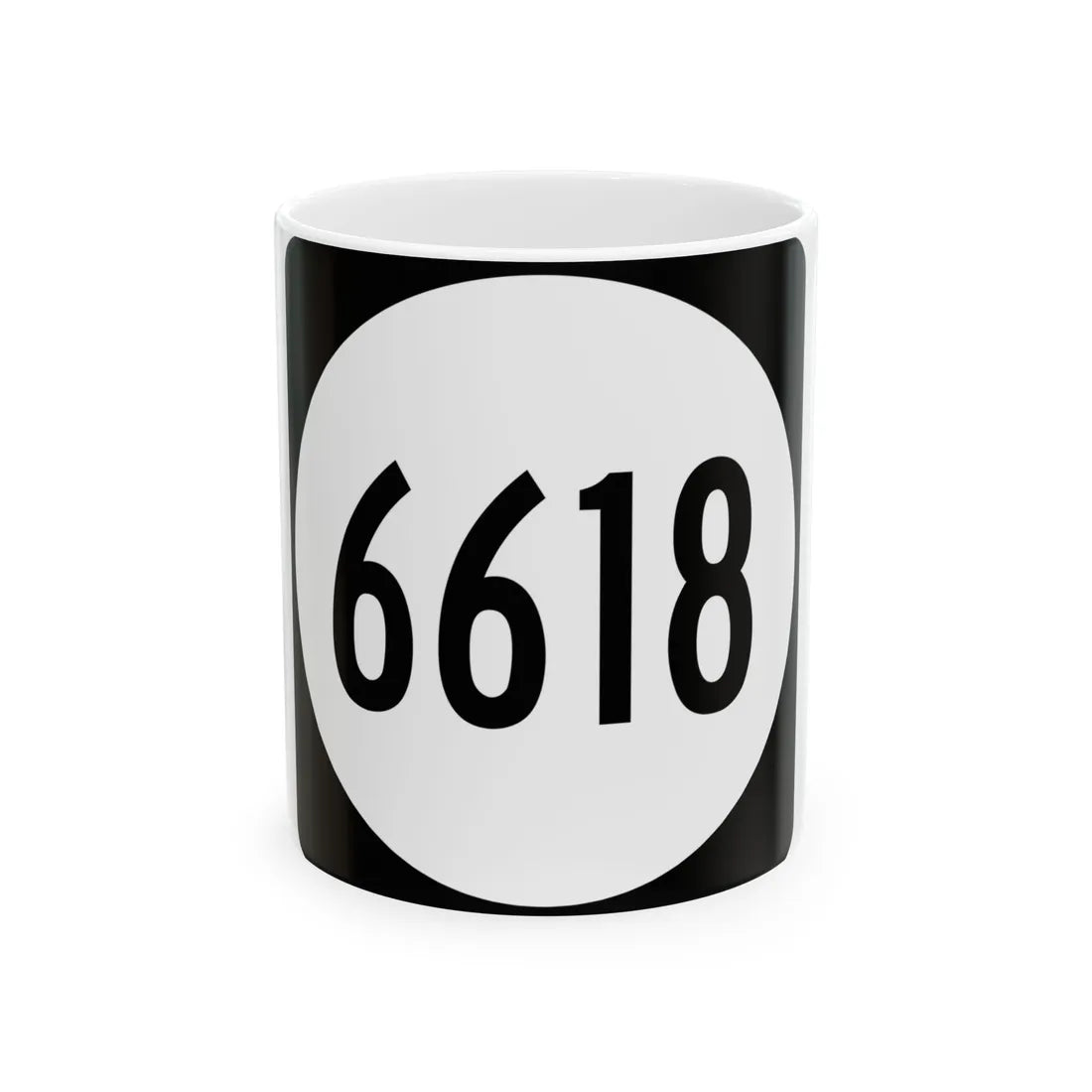 PR tertiary 6618 (Puerto Rico) (Road Sign) White Coffee Mug 11oz - Go Mug Yourself