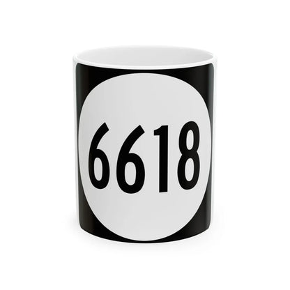 PR tertiary 6618 (Puerto Rico) (Road Sign) White Coffee Mug 11oz - Go Mug Yourself