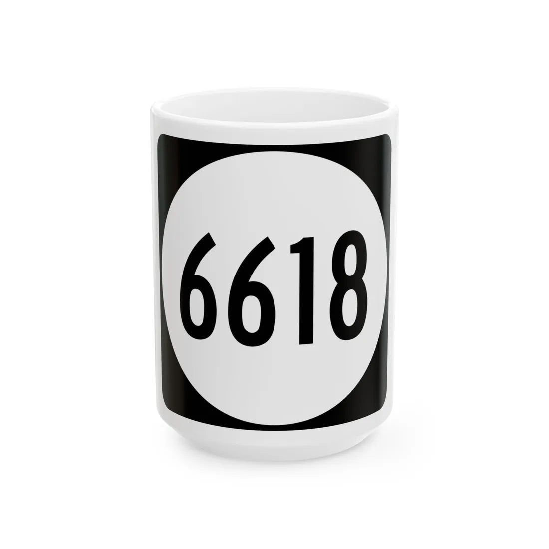 PR tertiary 6618 (Puerto Rico) (Road Sign) White Coffee Mug 15oz - Go Mug Yourself