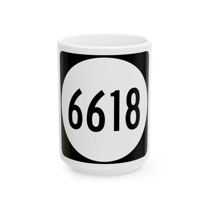PR tertiary 6618 (Puerto Rico) (Road Sign) White Coffee Mug 15oz - Go Mug Yourself