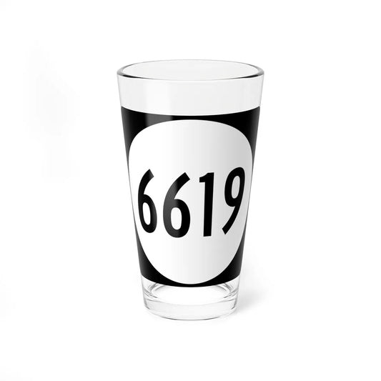 PR tertiary 6619 (Puerto Rico) (Road Sign) Pint Glass 16oz 16oz - Go Mug Yourself
