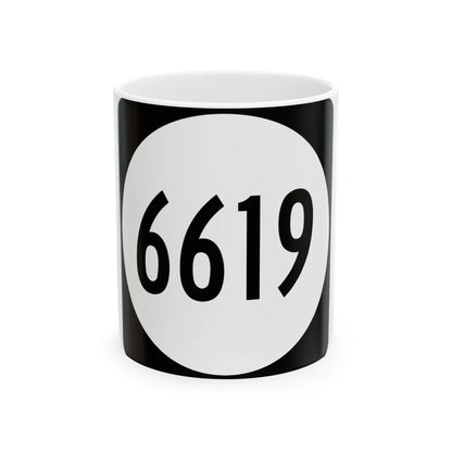 PR tertiary 6619 (Puerto Rico) (Road Sign) White Coffee Mug 11oz - Go Mug Yourself