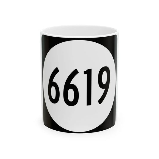 PR tertiary 6619 (Puerto Rico) (Road Sign) White Coffee Mug 11oz - Go Mug Yourself