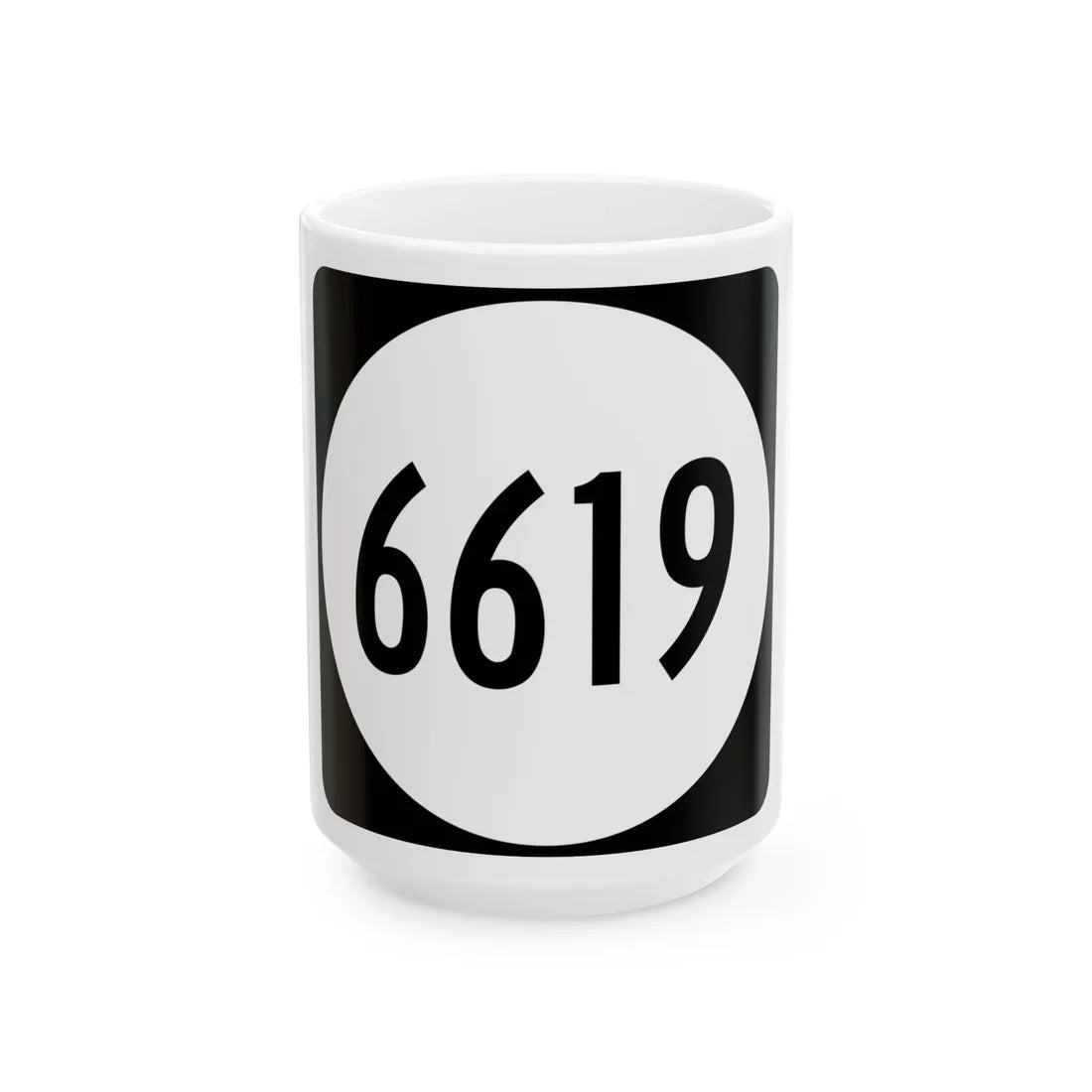 PR tertiary 6619 (Puerto Rico) (Road Sign) White Coffee Mug 15oz - Go Mug Yourself