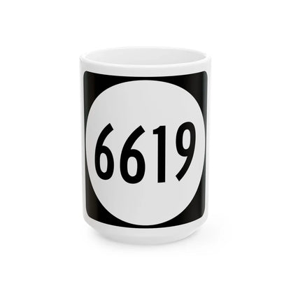PR tertiary 6619 (Puerto Rico) (Road Sign) White Coffee Mug 15oz - Go Mug Yourself
