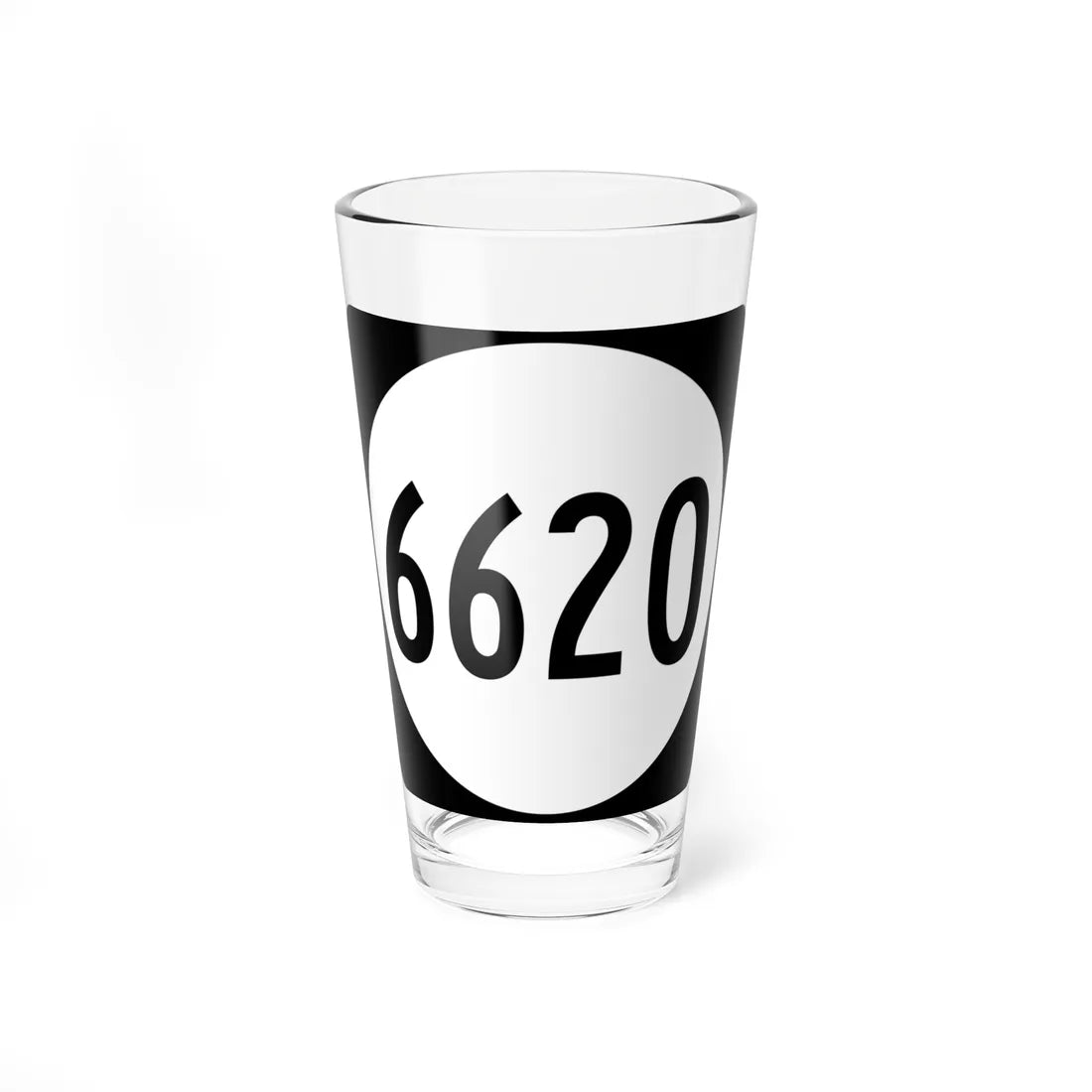 PR tertiary 6620 (Puerto Rico) (Road Sign) Pint Glass 16oz 16oz - Go Mug Yourself