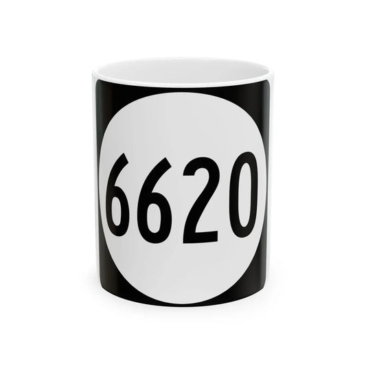 PR tertiary 6620 (Puerto Rico) (Road Sign) White Coffee Mug 11oz - Go Mug Yourself