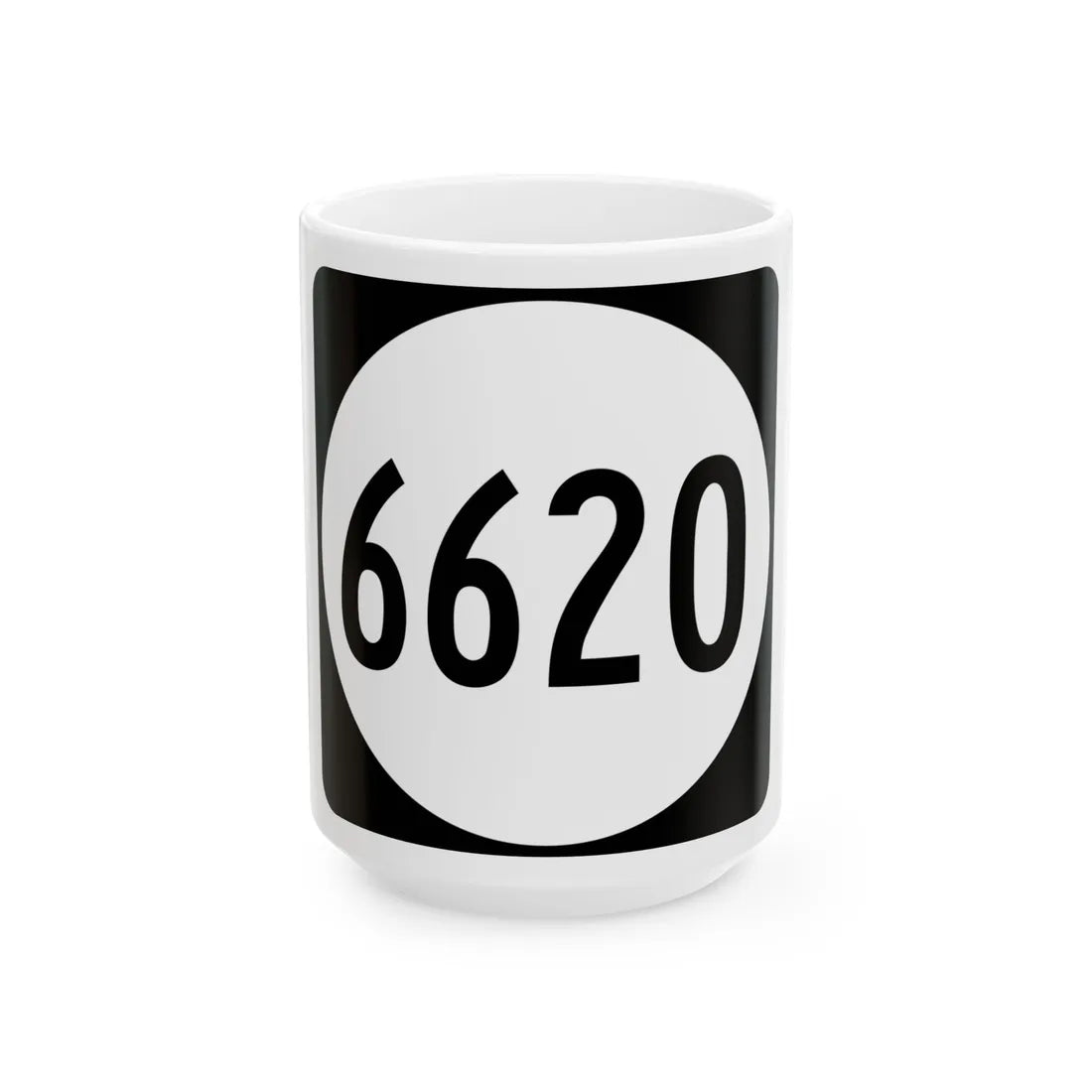 PR tertiary 6620 (Puerto Rico) (Road Sign) White Coffee Mug 15oz - Go Mug Yourself