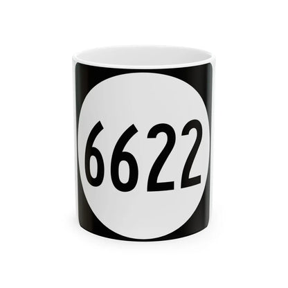 PR tertiary 6622 (Puerto Rico) (Road Sign) White Coffee Mug 11oz - Go Mug Yourself