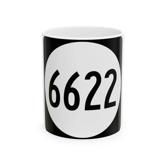 PR tertiary 6622 (Puerto Rico) (Road Sign) White Coffee Mug 11oz - Go Mug Yourself
