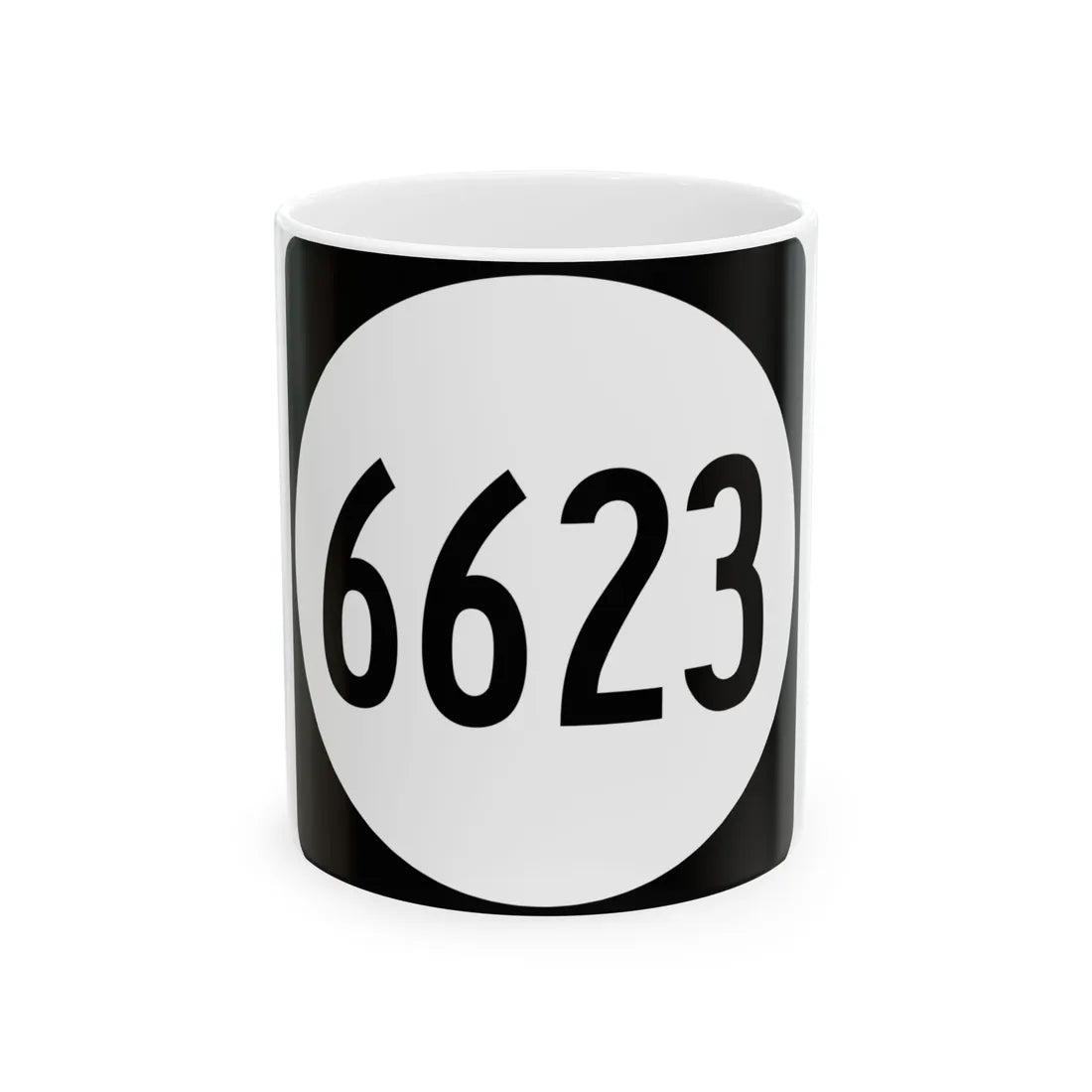 PR tertiary 6623 (Puerto Rico) (Road Sign) White Coffee Mug 11oz - Go Mug Yourself