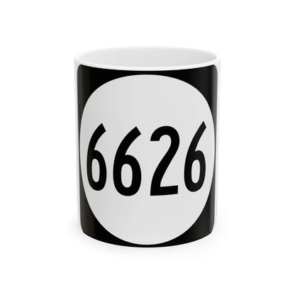 PR tertiary 6626 (Puerto Rico) (Road Sign) White Coffee Mug 11oz - Go Mug Yourself