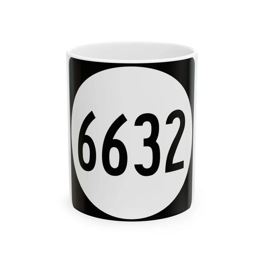 PR tertiary 6632 (Puerto Rico) (Road Sign) White Coffee Mug 11oz - Go Mug Yourself
