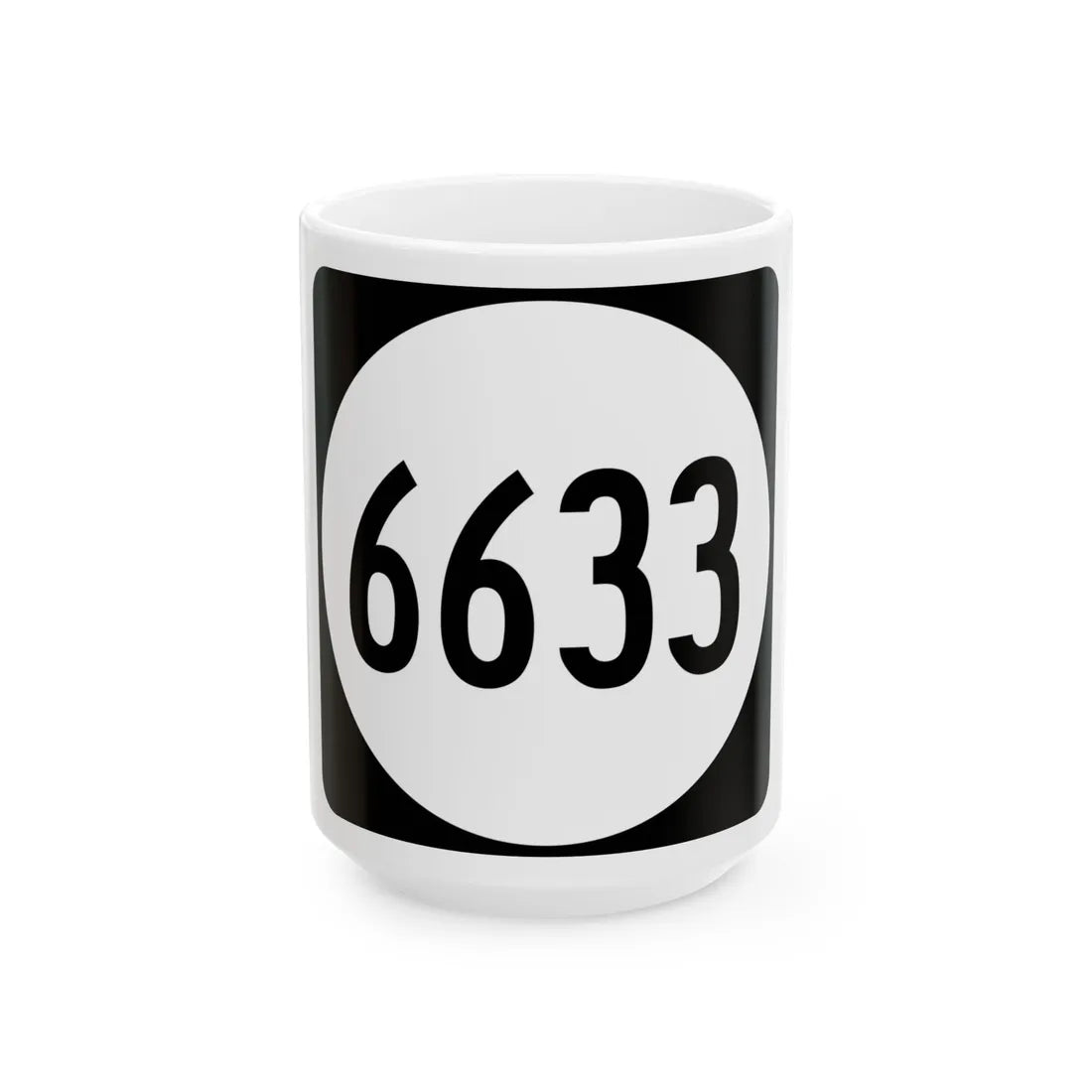 PR tertiary 6633 (Puerto Rico) (Road Sign) White Coffee Mug 15oz - Go Mug Yourself