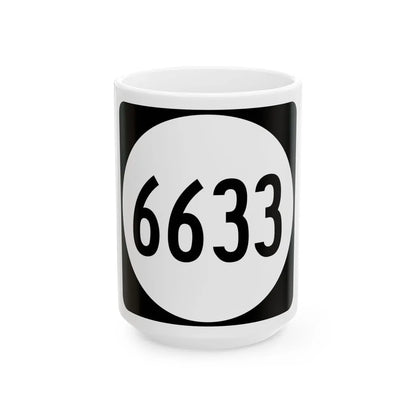 PR tertiary 6633 (Puerto Rico) (Road Sign) White Coffee Mug 15oz - Go Mug Yourself