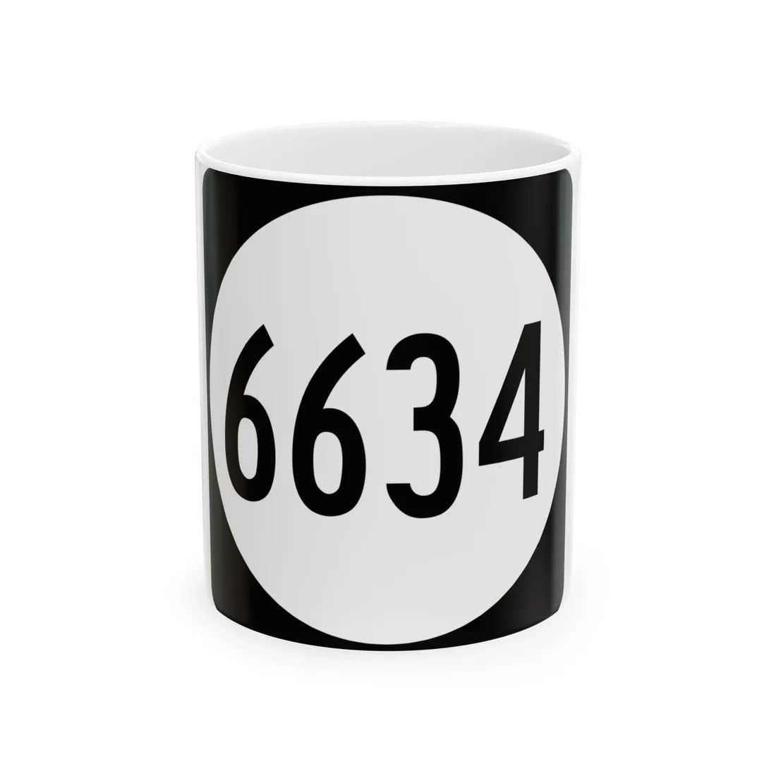 PR tertiary 6634 (Puerto Rico) (Road Sign) White Coffee Mug 11oz - Go Mug Yourself