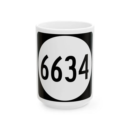 PR tertiary 6634 (Puerto Rico) (Road Sign) White Coffee Mug 15oz - Go Mug Yourself