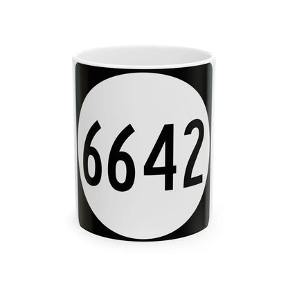 PR tertiary 6642 (Puerto Rico) (Road Sign) White Coffee Mug 11oz - Go Mug Yourself