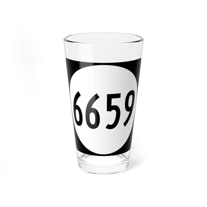 PR tertiary 6659 (Puerto Rico) (Road Sign) Pint Glass 16oz 16oz - Go Mug Yourself
